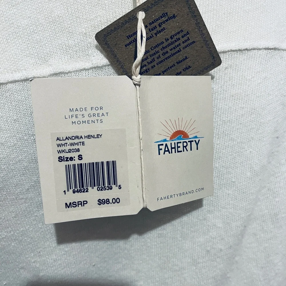 Faherty Allandria Henley. Firm price - Picture 7 of 16